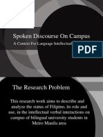 Spoken Discourse On Campus