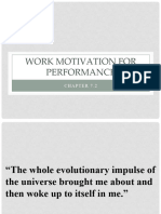 Chapter 7.2 - Work Motivation For Performance