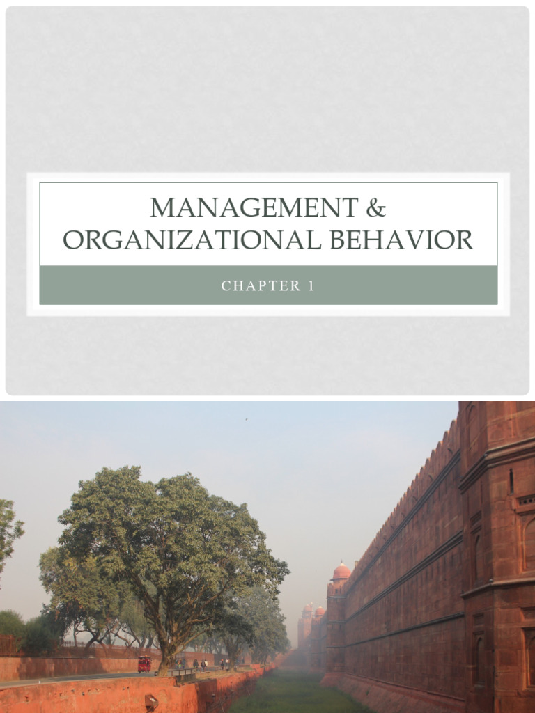 Chapter 1 Student Management Organizational Behavior Pdf