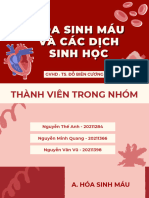 Hóa sinh máu và các dịch sinh học