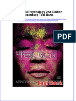 Download full Abnormal Psychology 2Nd Edition Rosenberg Test Bank online pdf all chapter docx epub 