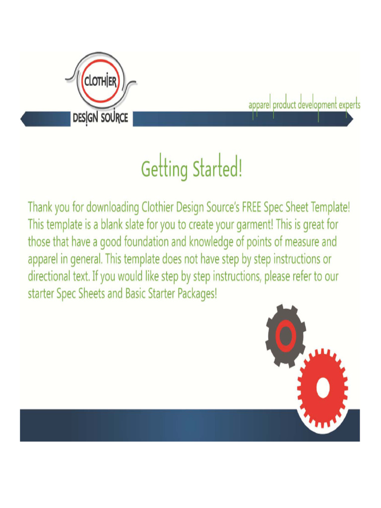 Spec Sheet Blank Template DL+ (2) 2 | PDF | Clothing