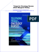 Telephone Triage For Oncology Nurses 3Rd Edition Margaret Hickey Online Ebook Texxtbook Full Chapter PDF