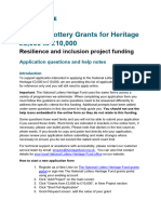 Application Questions and Guidance - National Lottery Grants For Heritage 3,00