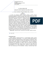 Analysing The Draft Cryptocurrency Bill of 2019, 2.2 JCLJ (2022) 595