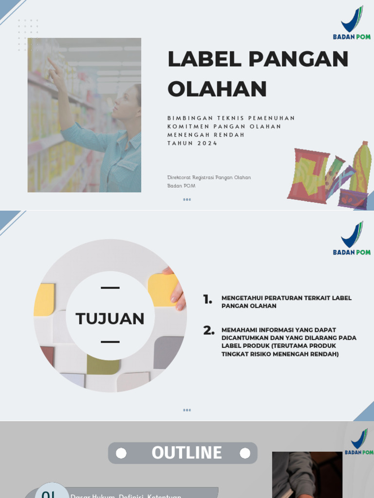 Panduan Label Pangan Olahan 2024 | PDF