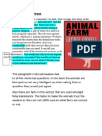 Animal Farm Extract