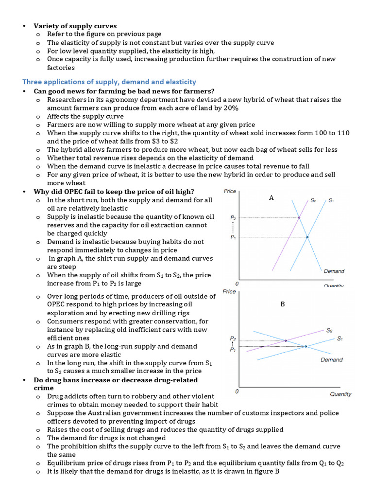 3 Application of Supply Demand & Elasticity | PDF | Price Elasticity Of ...