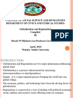 CHAPTER FOUR - Globaliztion and Regionalism BY MESELE W/MICHAEL-ASS/PROFESSOR OF GOVERNANCE)