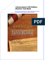 Download full American Government 13Th Edition Volkomer Test Bank online pdf all chapter docx epub 