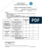 Interns Observation Sheet