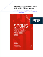 Spons Architects and Builders Price Book 2022 147Th Edition Aecom Online Ebook Texxtbook Full Chapter PDF