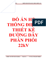Do An He Thong Dien Thiet Ke Duong Day Phan Phoi 22kv