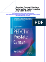 Ebook Pet CT in Prostate Cancer Clinicians Guides To Radionuclide Hybrid Imaging Gary Cook Editor Online PDF All Chapter