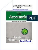 Full Accounting 25Th Edition Warren Test Bank Online PDF All Chapter
