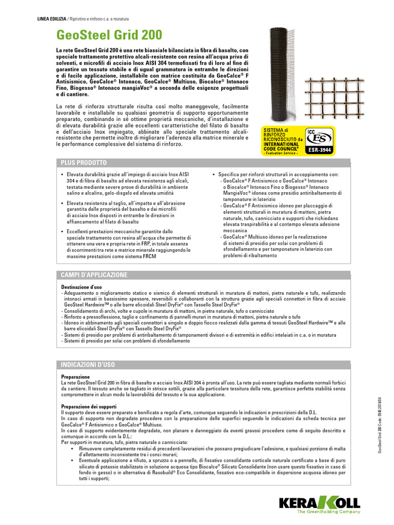 GeoSteel Grid 200 ITA 2018 | PDF