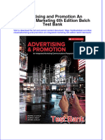 Full Advertising and Promotion An Integrated Marketing 6Th Edition Belch Test Bank Online PDF All Chapter