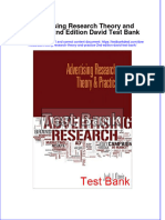 Download full Advertising Research Theory And Practice 2Nd Edition David Test Bank online pdf all chapter docx epub 