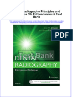 Full Dental Radiography Principles and Techniques 5Th Edition Iannucci Test Bank Online PDF All Chapter