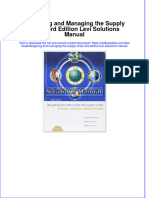 Download full Designing And Managing The Supply Chain 3Rd Edition Levi Solutions Manual online pdf all chapter docx epub 