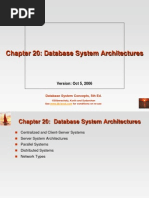 Chapter 20: Database System Architectures: Version: Oct 5, 2006