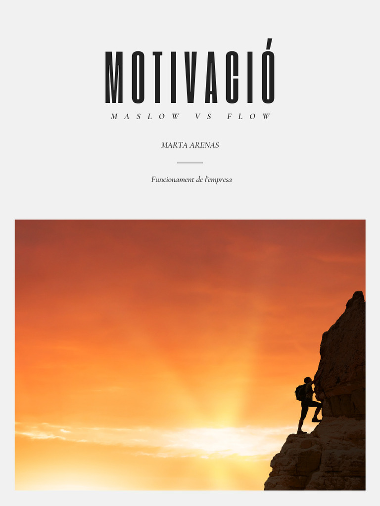 Motivaci maslow vs flow marta arenas pdf