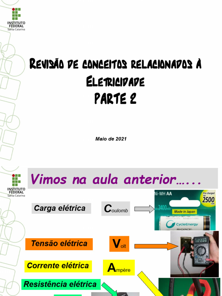 Conceitos de Eletricidade e Circuitos | PDF | Resistência elétrica e ...