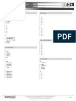 GATEWAY B2PLUS Review test 1 answer key standard