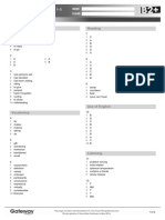 GATEWAY B2PLUS Review Test 1 Answer Key Higher