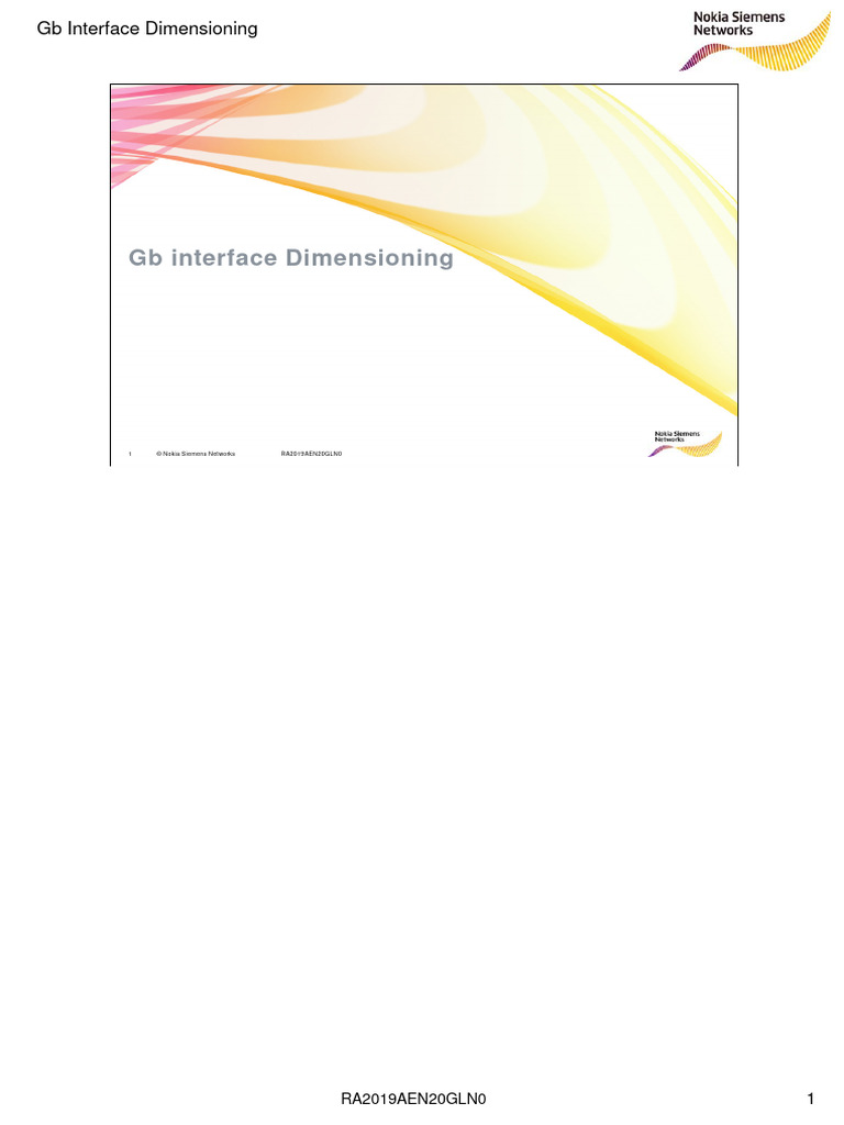 Nokia - GB Interface Dimensioning | Download Free PDF | Internet ...