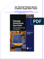 Ebook Photovoltaic Thermal Passive House System 1St Edition Gopal Nath Tiwari Online PDF All Chapter