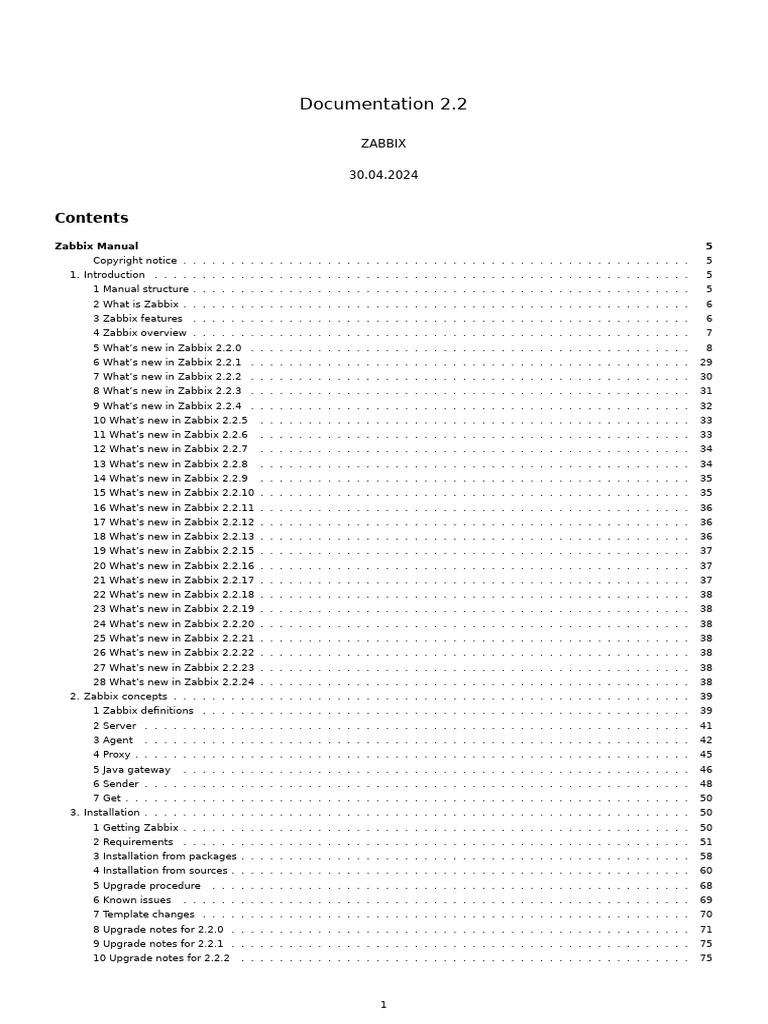 Zabbix Documentation 2.2.en | PDF | World Wide Web | Internet & Web
