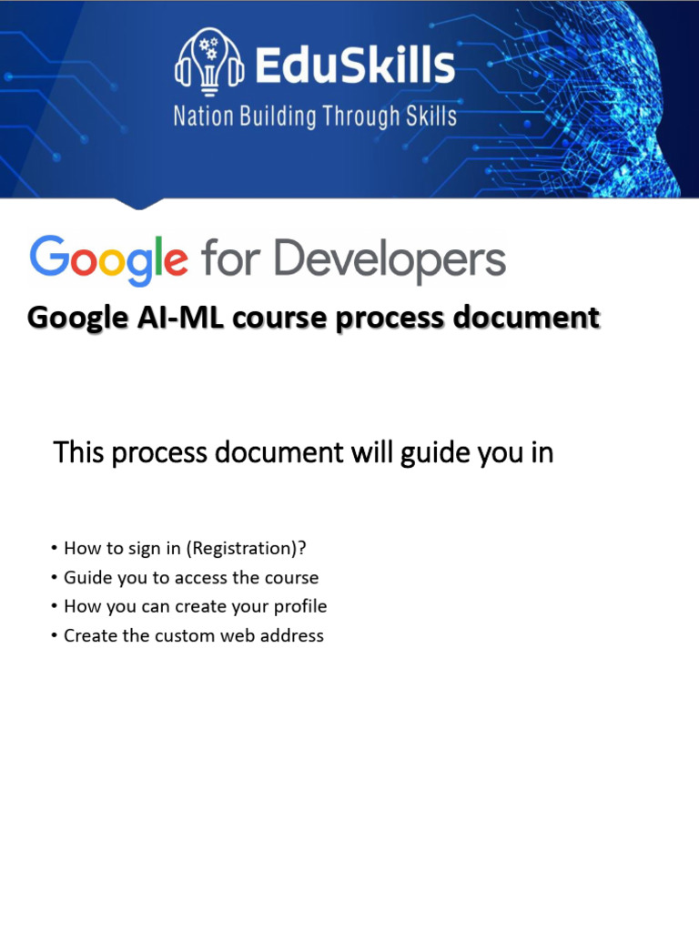 Google AI ML Course Process Document PDF World Wide Web Internet