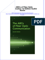 The Abcs of Fiber Optic Communication 1St Edition Sudhir Warier Online Ebook Texxtbook Full Chapter PDF