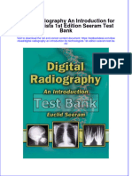Full Digital Radiography An Introduction For Technologists 1St Edition Seeram Test Bank Online PDF All Chapter