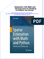 Ebook Sparse Estimation With Math and Python 100 Exercises For Building Logic 1St Edition Joe Suzuki 2 Online PDF All Chapter