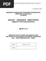 RDSO Specifications and Standards List | PDF | Electricity | Electrical ...
