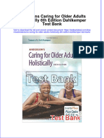Full Andersons Caring For Older Adults Holistically 6Th Edition Dahlkemper Test Bank Online PDF All Chapter