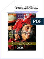 Download full Anthropology Appreciating Human Diversity 15Th Edition Kottak Test Bank online pdf all chapter docx epub 