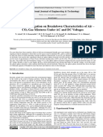 Empirical Investigation On Breakdown Characteristi