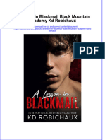 Full Ebook of A Lesson in Blackmail Black Mountain Academy KD Robichaux Online PDF All Chapter