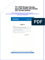 Full Ebook of Aashto LRFD Bridge Design Specifications 9Th Edition November 2021 Errata Aashto Online PDF All Chapter
