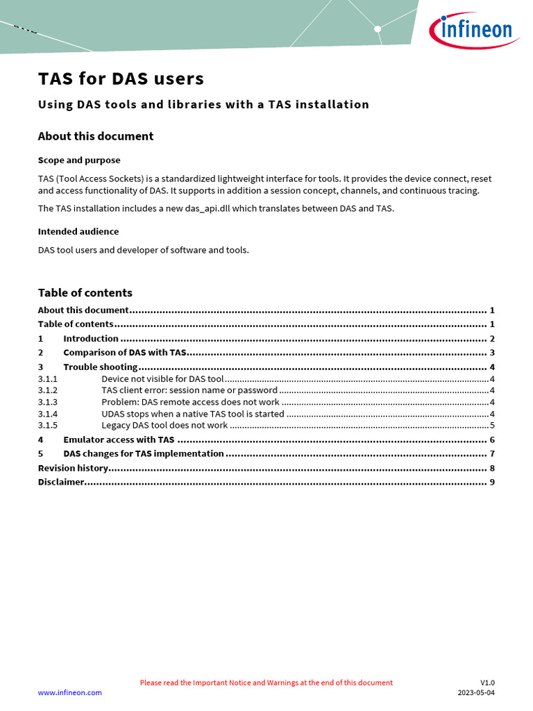 TAS Integration for DAS Users | PDF | Network Socket | Trademark