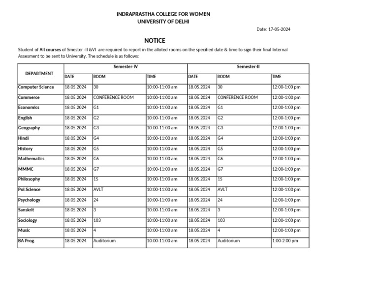 Internal Assessment Schedule 2024 | PDF | Science