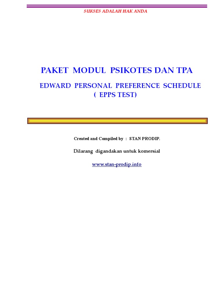 Modul Epps Test