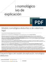 Modelo Nomológico Deductivo de Explicación