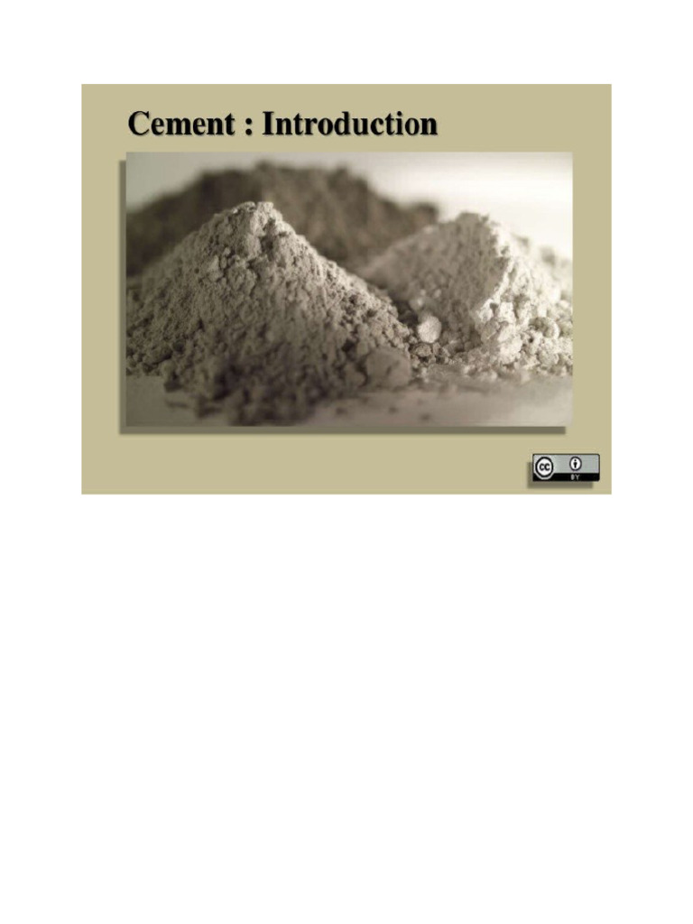 Cement Chemistry Pdf
