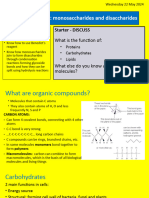 1A2 Carbs 1 Monosccharides and Dissacharides