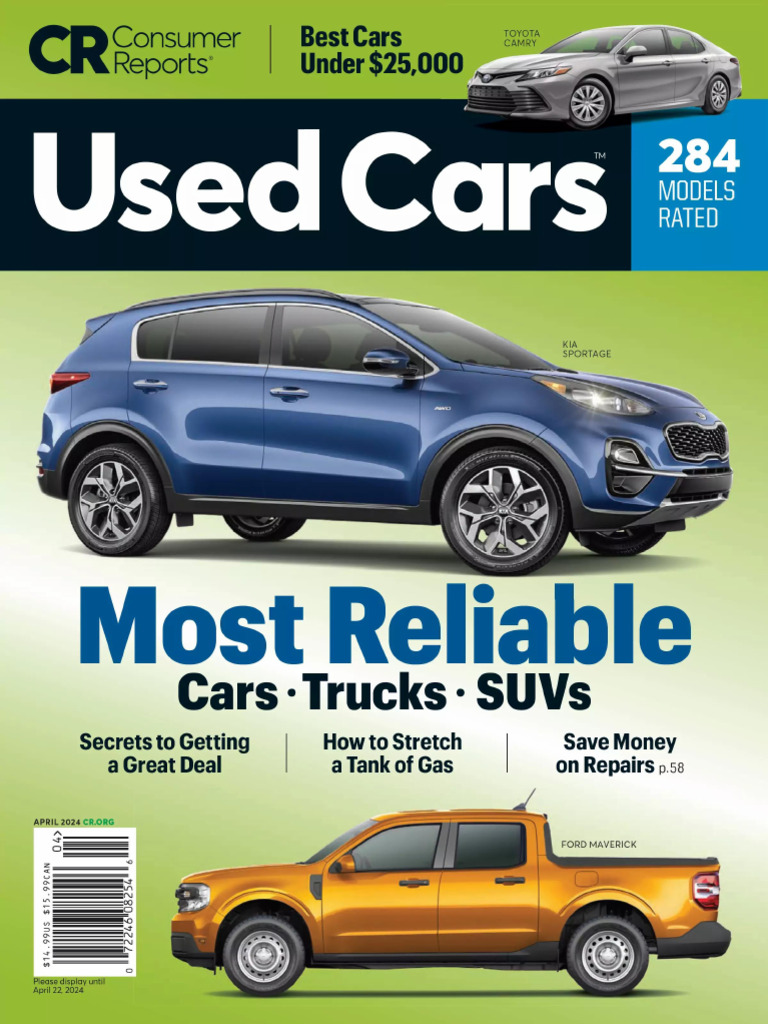 Consumer Reports Used Cars 04 2024 | PDF