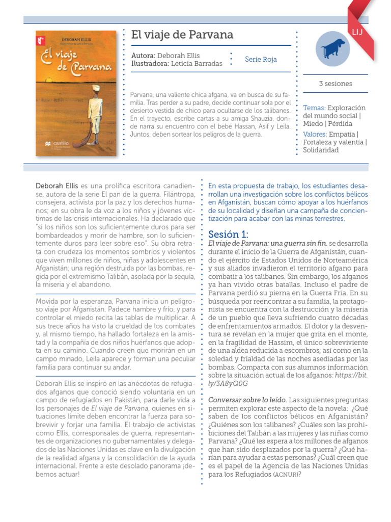 El Viaje de Parvana | PDF | Afganistán | Talibanes